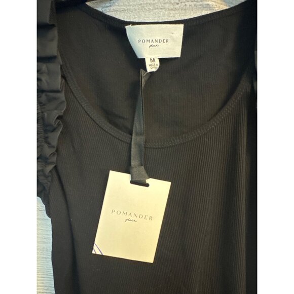 NWT Pomander Place Tory Flutter Sleeve Top Size M - Picture 2 of 3